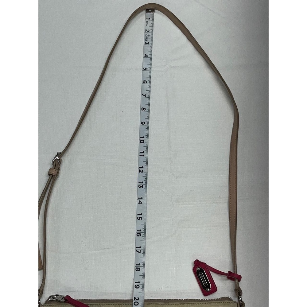 Coach Tan Pink Womens B1376-24861 Signature C Adjustable Strap Crossbody Bag - Picture 11 of 11